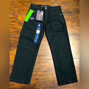 U.S. Polo Assn. Reinforced Knees 5 Pocket Straight Black Jeans Toddler 4T NWT